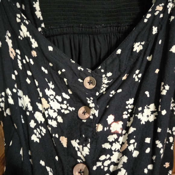 Free People Black Floral Maxi Dress - Picture 3 of 5